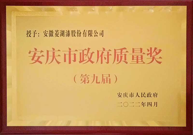 安庆市政府质量奖
